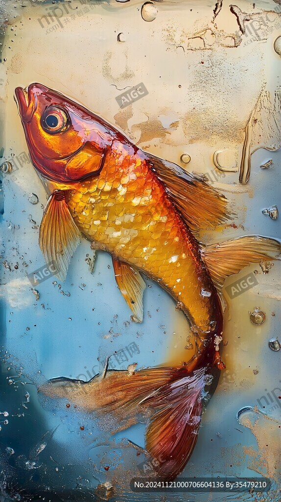 鲤鱼3d画