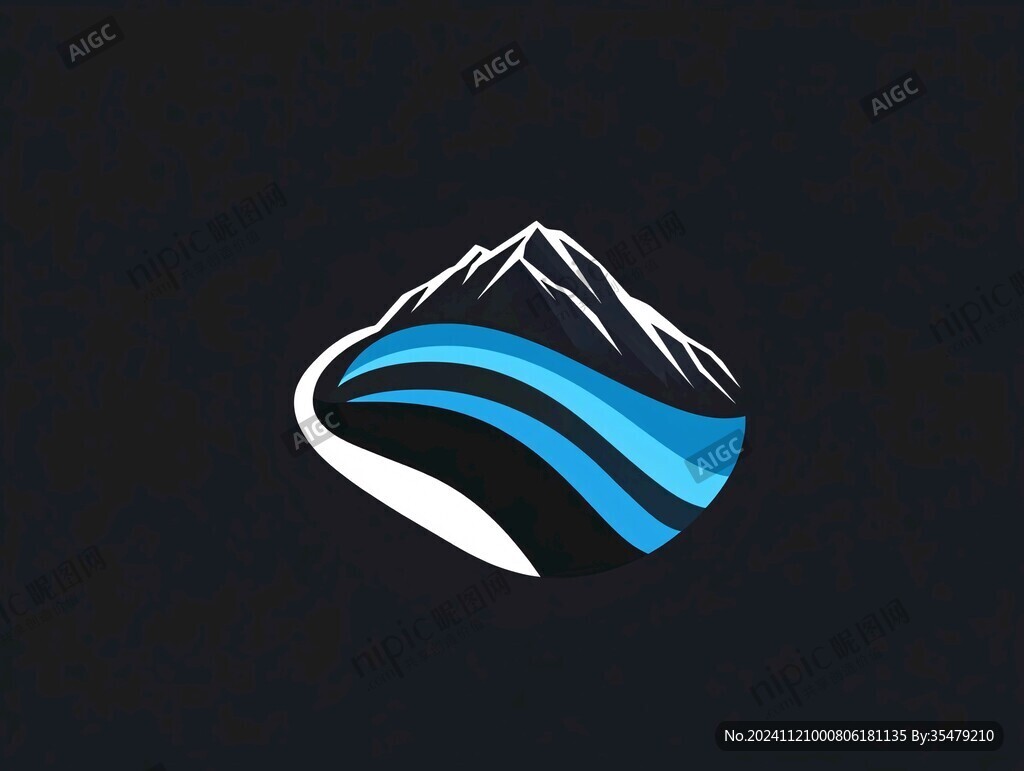 河流山脉logo