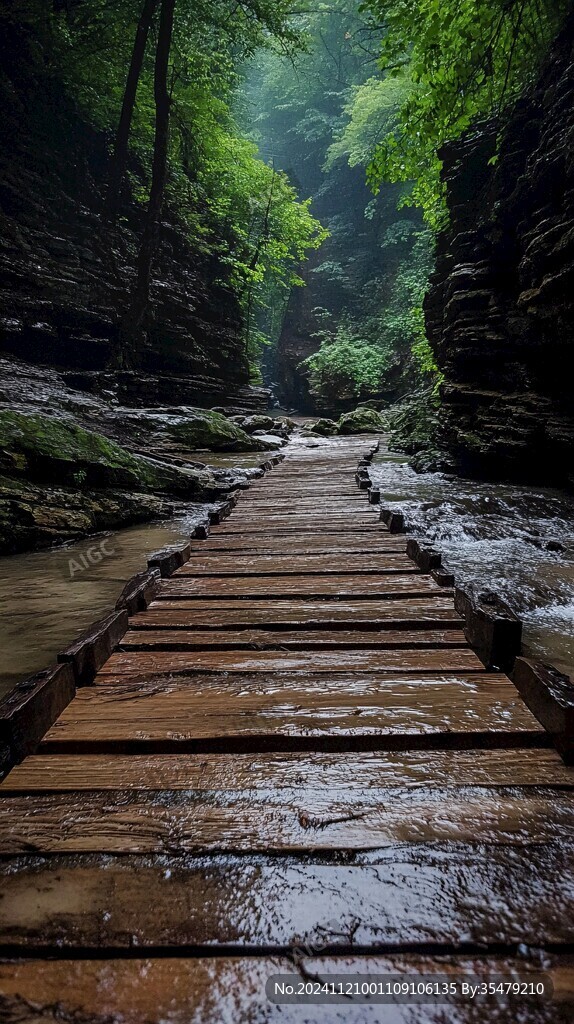 雨天金鞭溪