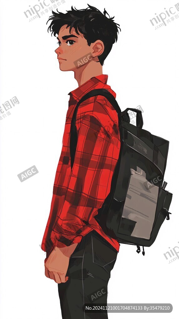 插画男生