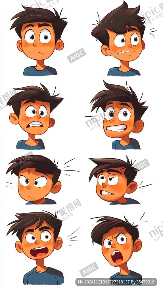 男孩的表情