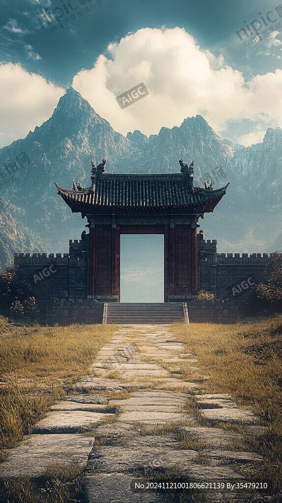 古代城门复古怀旧