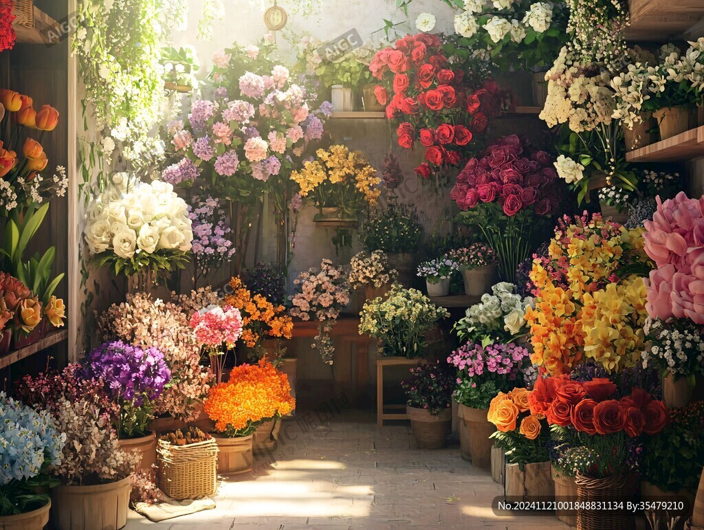 高清花店装饰