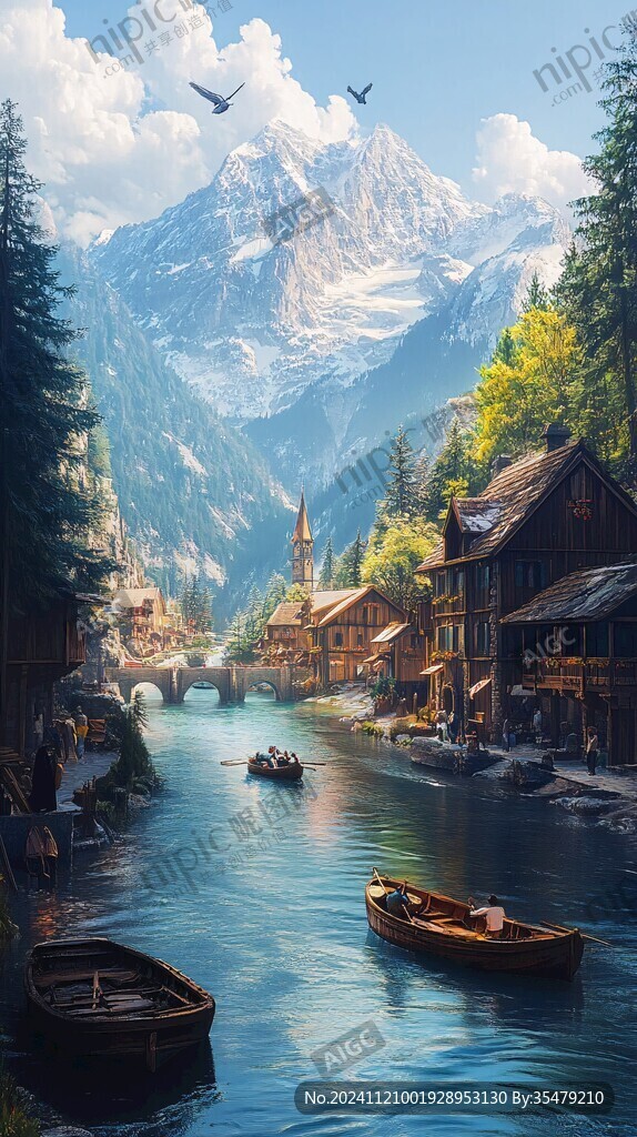 风景厚涂