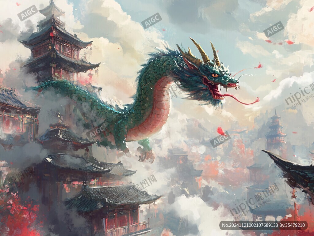 龙年横版插画