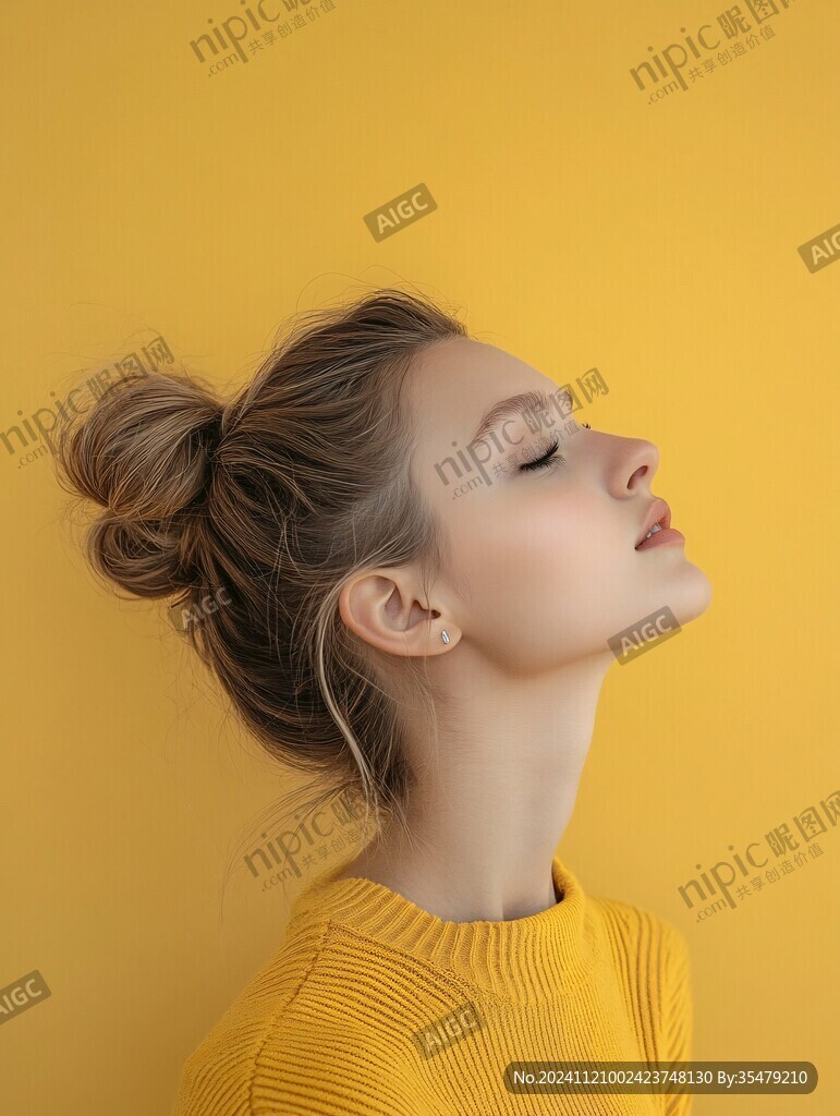 唯美女性侧面