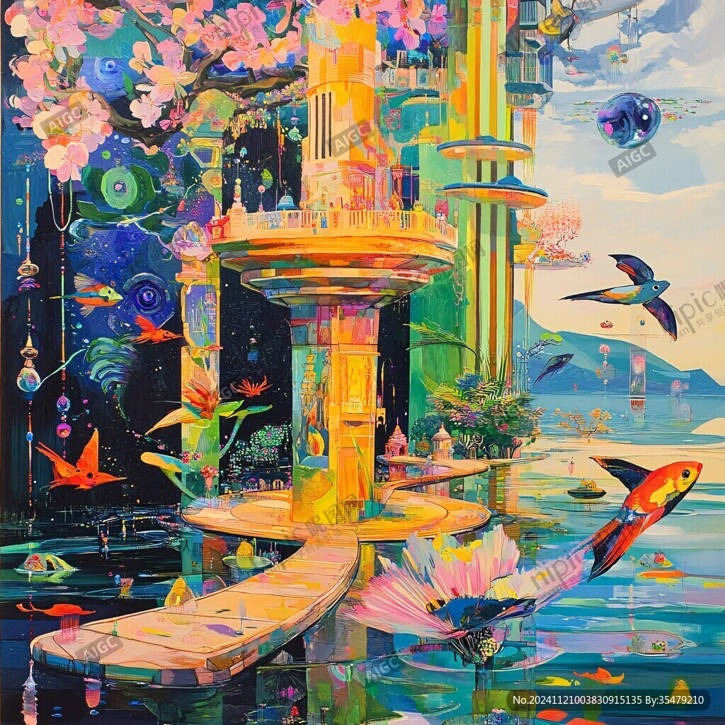 科幻油画油彩