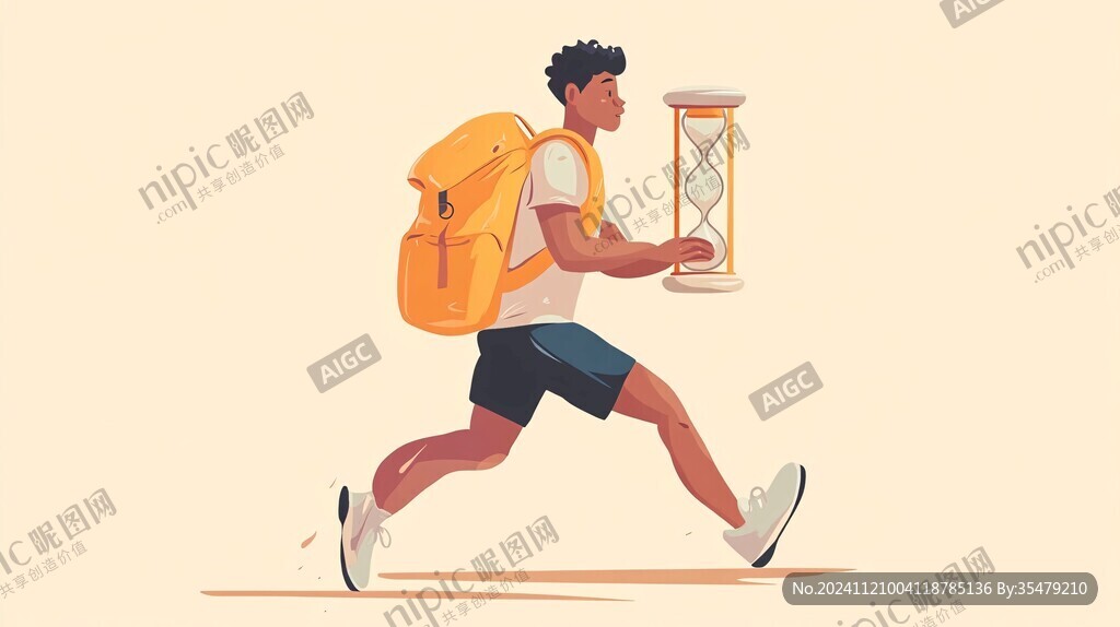 体育生扁平插画