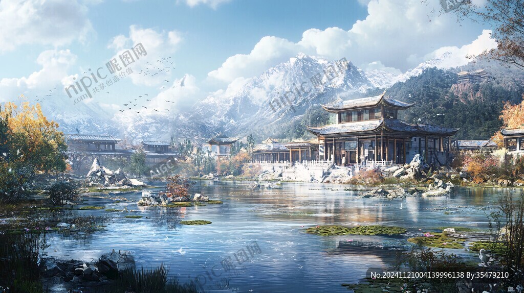 古风场景概念图