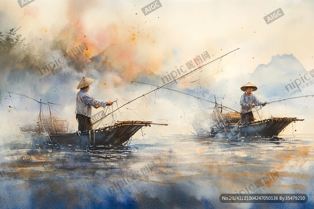 打鱼场景