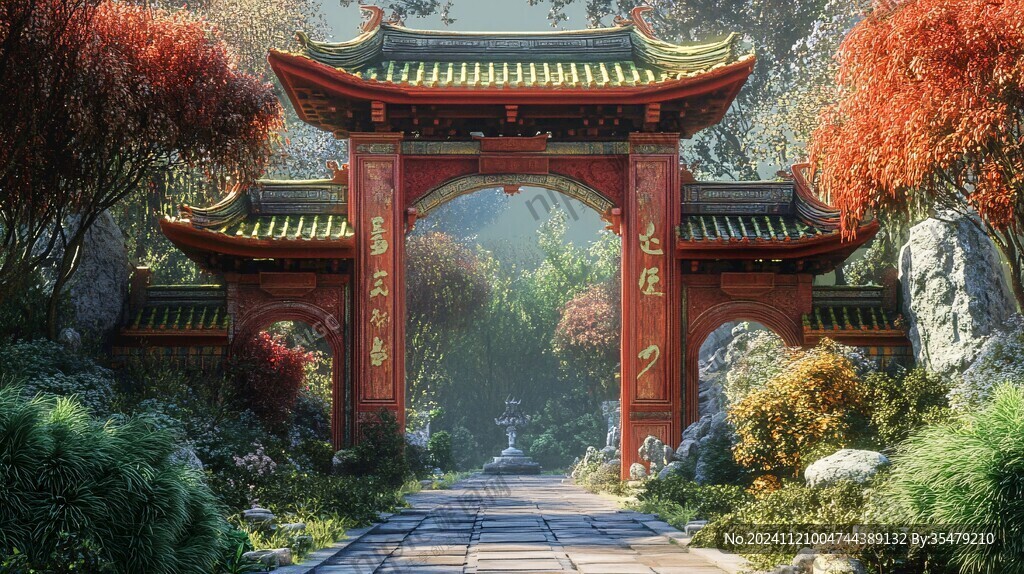 门场景效果图