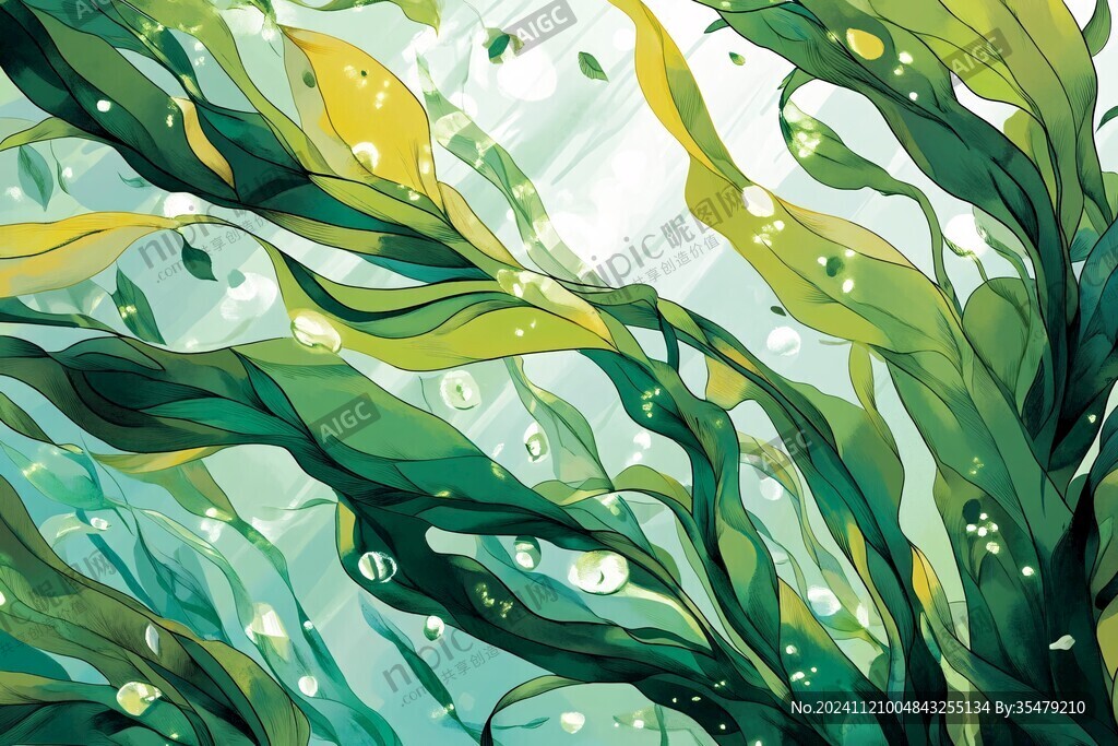海藻插画