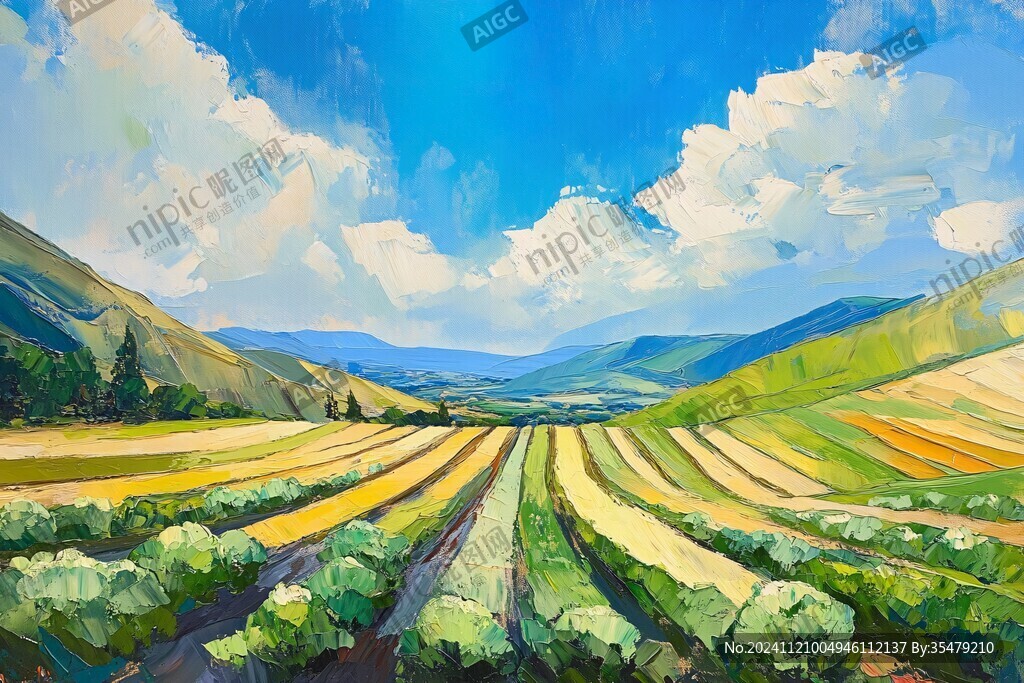 田间插画