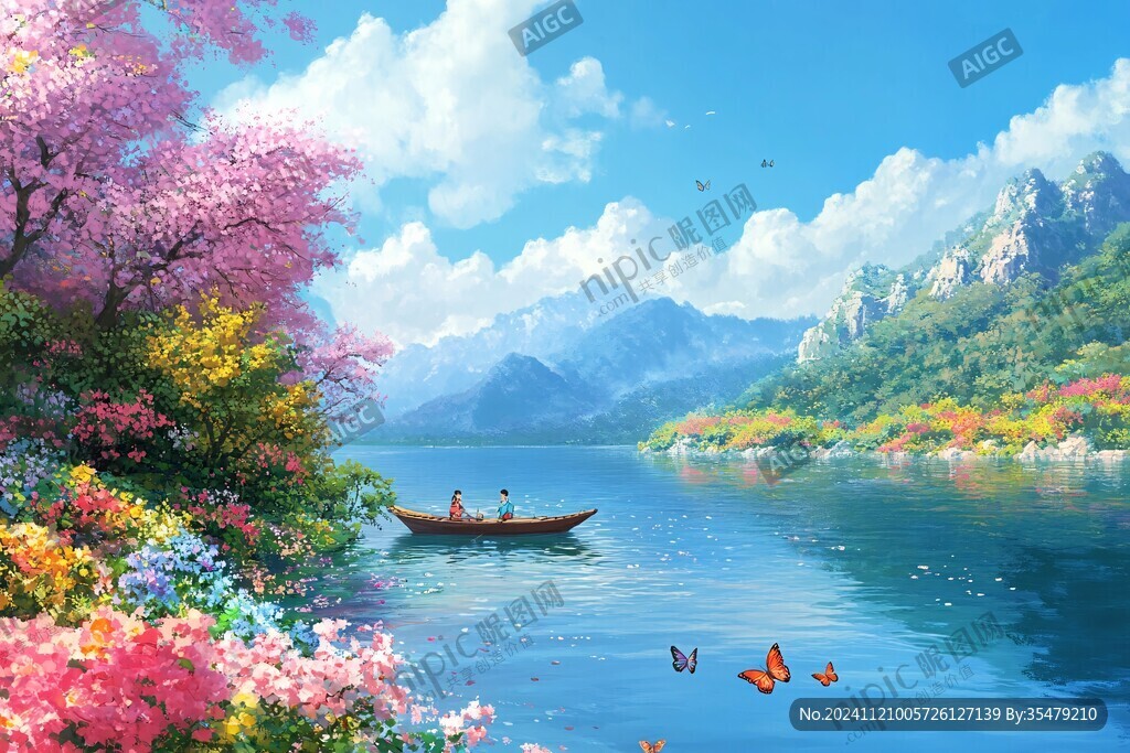 宽屏风景画