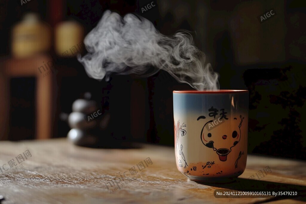 冒烟茶杯冒烟