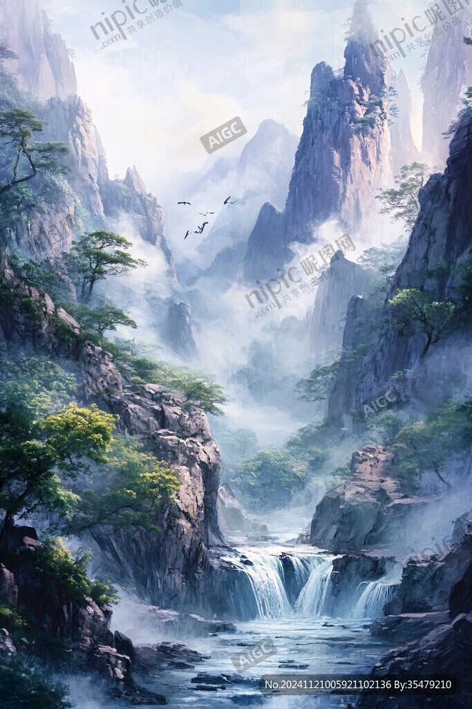 古风山水场景