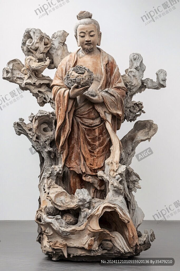 黄杨木雕东方朔偷桃