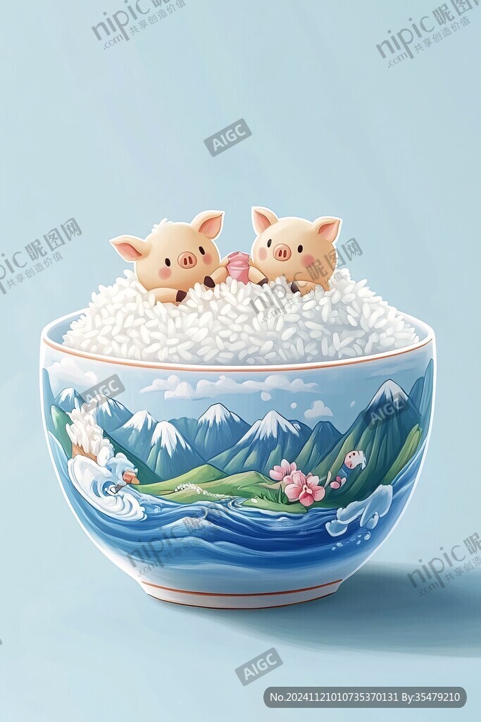喇嘛粥插画