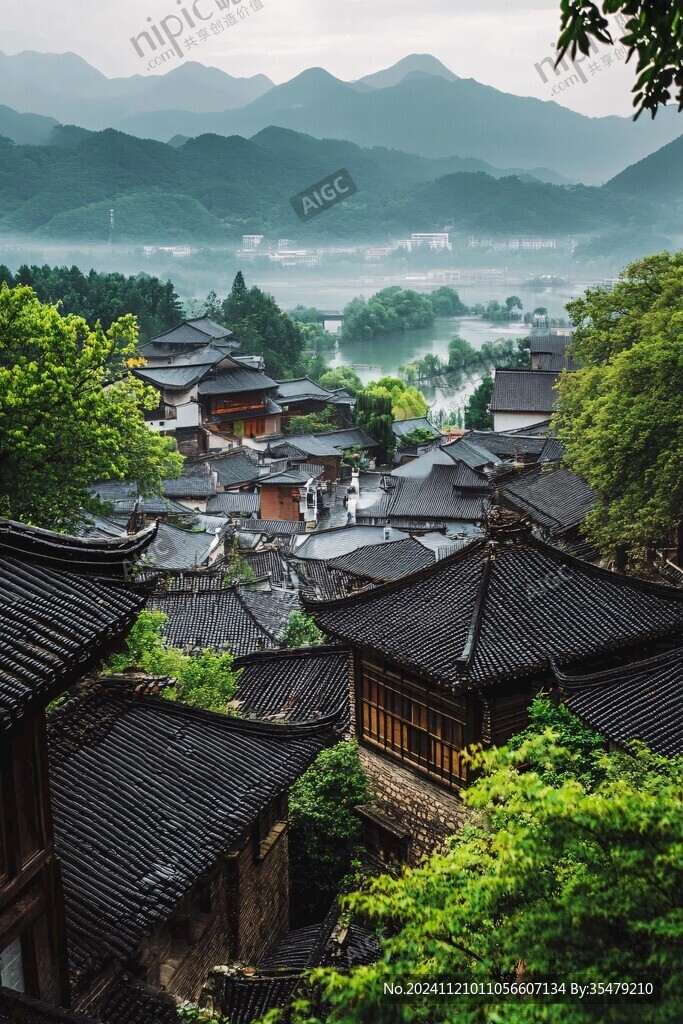 俯瞰古城风