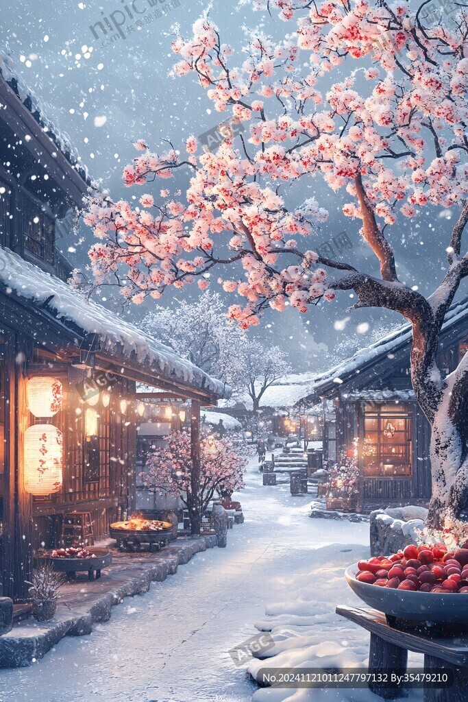 氛围感雪景