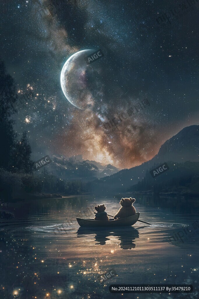 星月河幻想插画