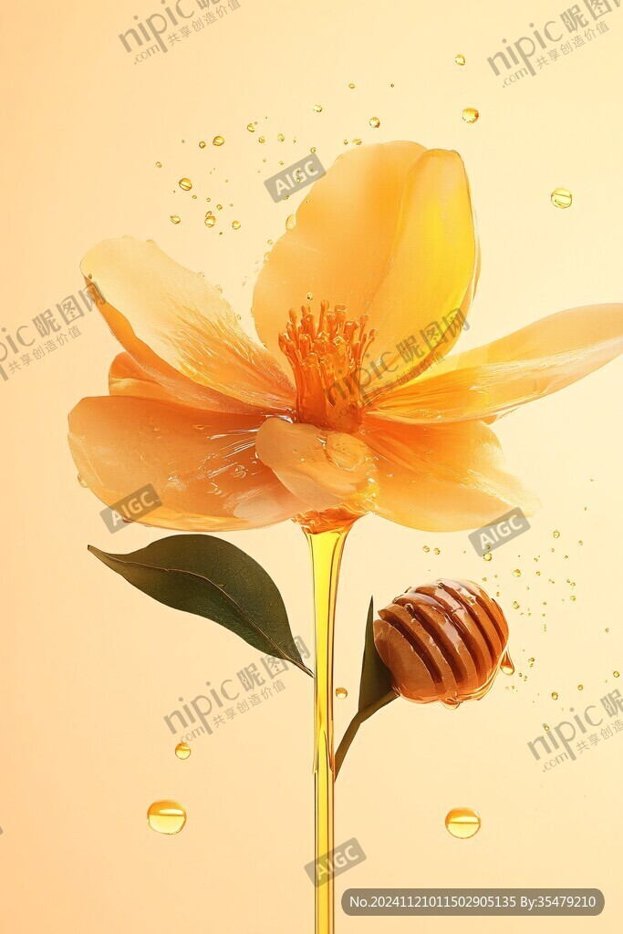 百花蜜插画