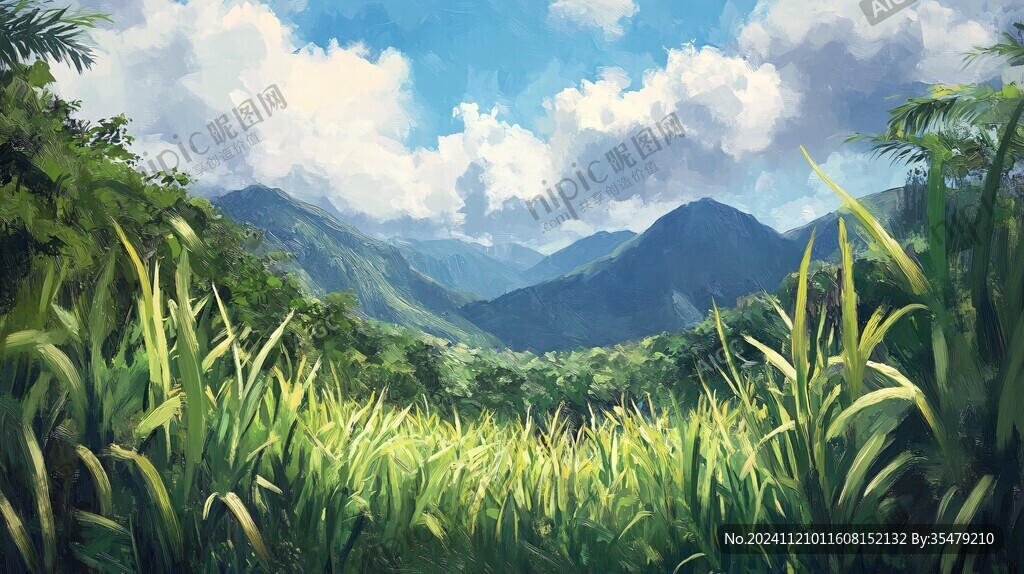 草地原画