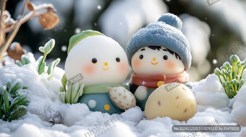 户外小雪人