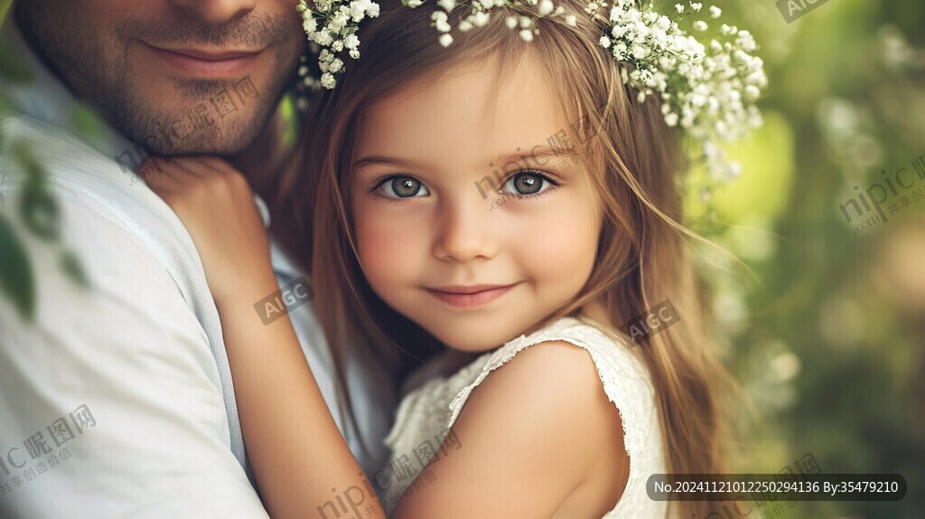 怡然自得的小女孩壁纸