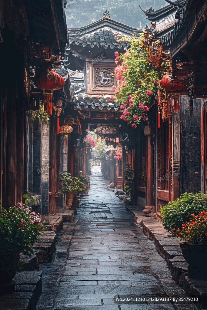 唯美古镇风光