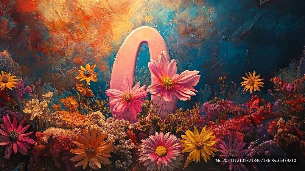 梦幻花卉场景