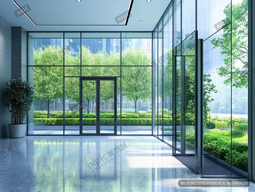 玻璃电梯间