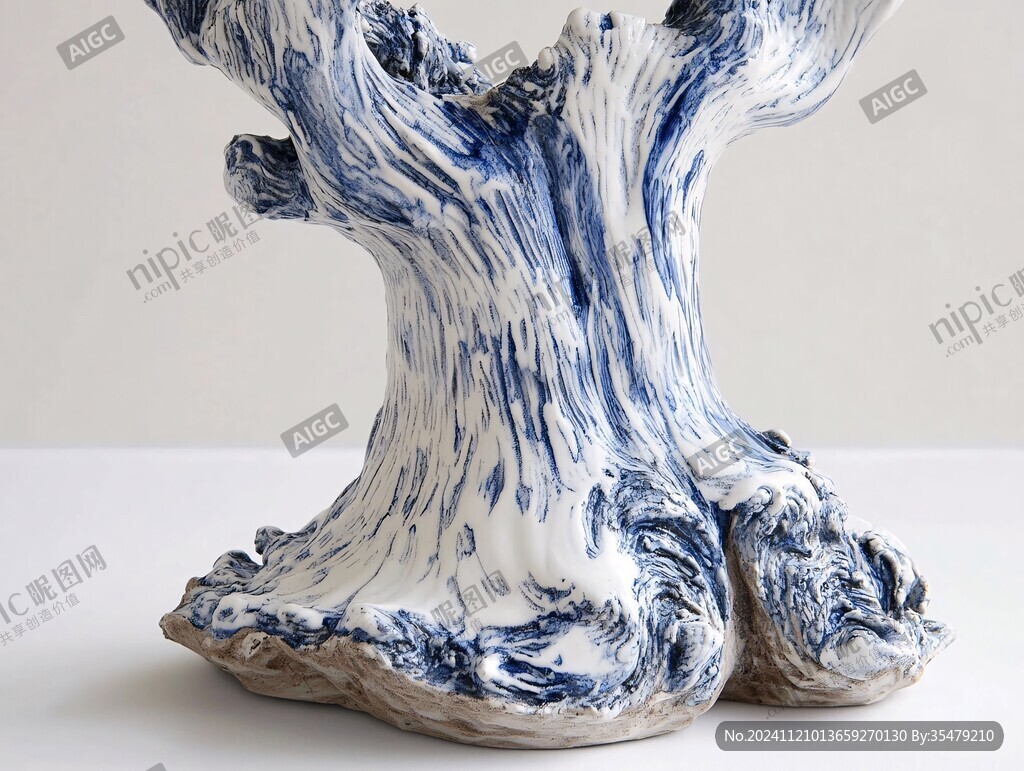 根雕花瓶