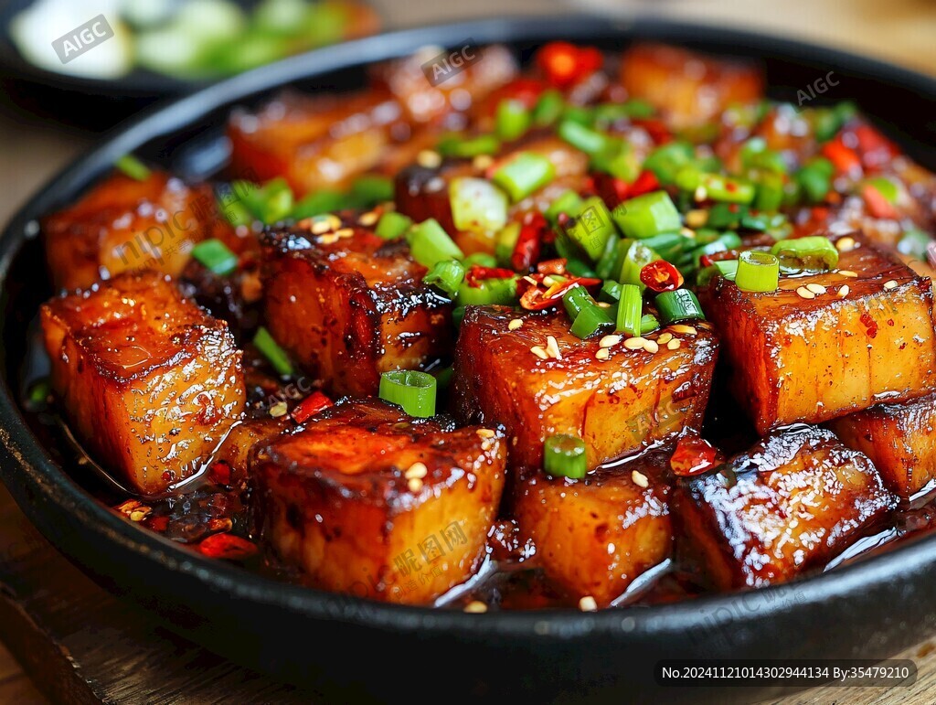 凉粉烧肉