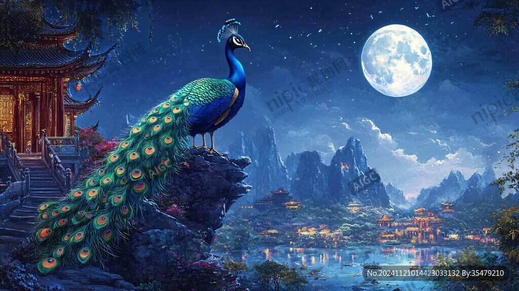 梦幻中秋节场景