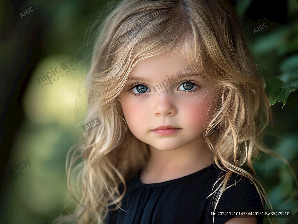 怡然自得的小女孩壁纸