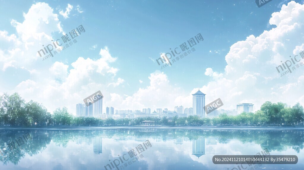 江南大学插画宣传背景