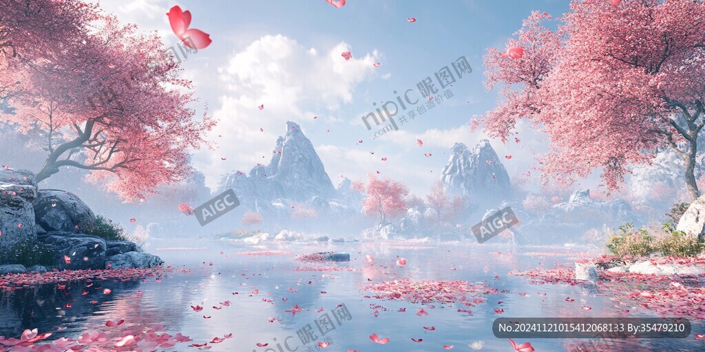 古风场景春暖花开