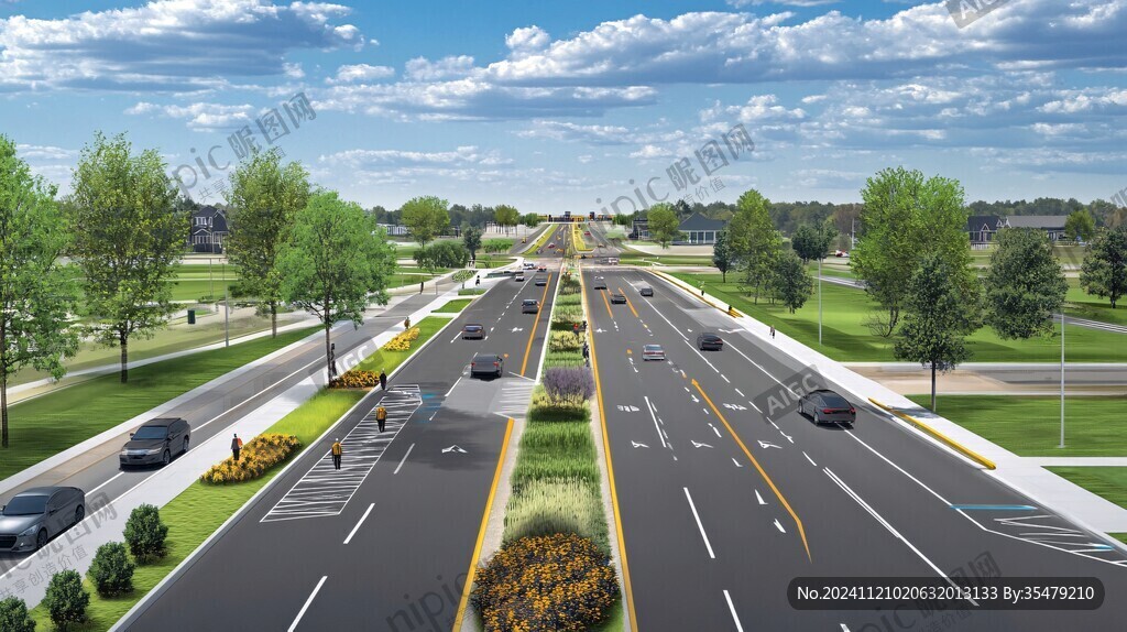 道路效果图