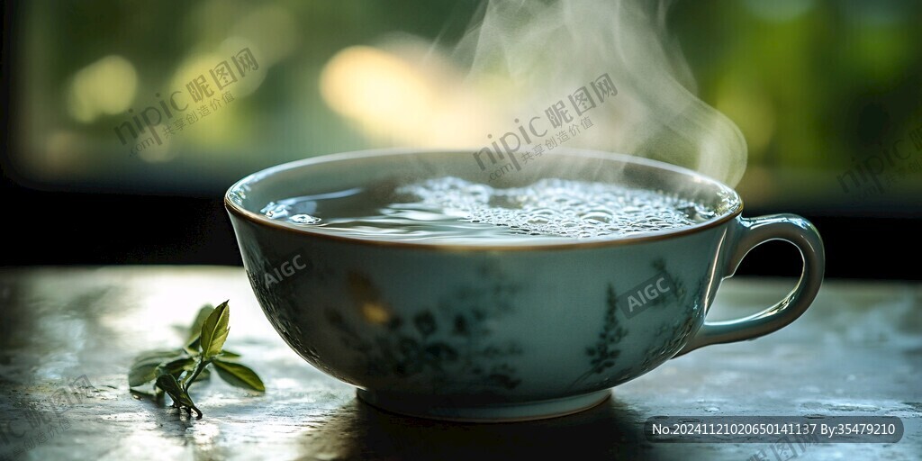 晨曦中的茶汤