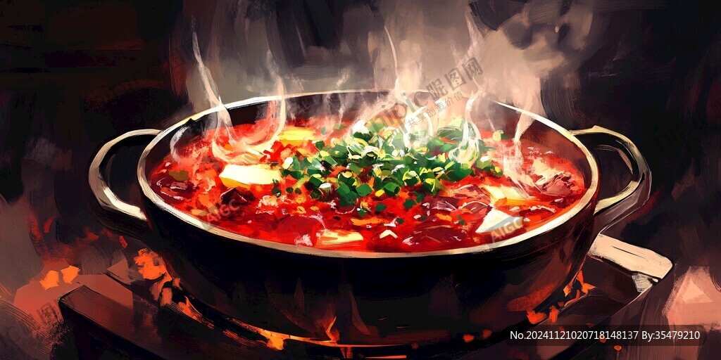 大锅菜插画