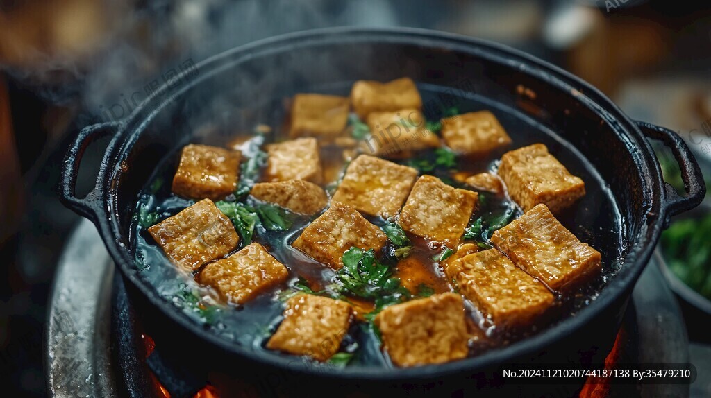 油锅里的豆腐