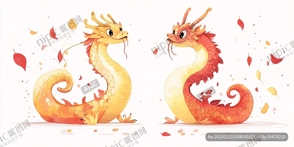 龙年插画系列组合