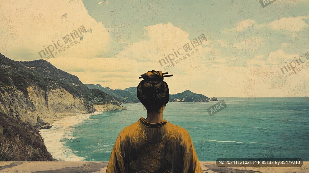星辰大海男孩背影