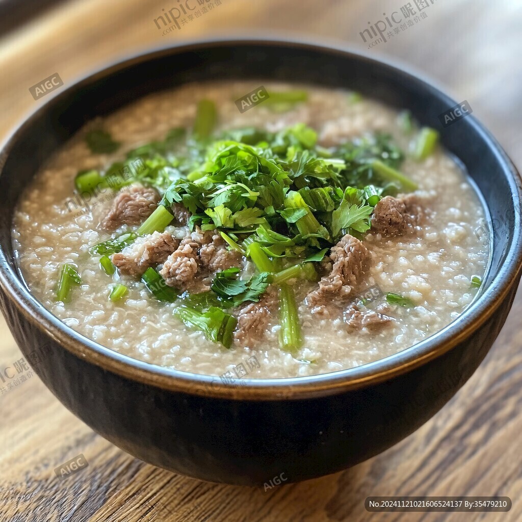 牛肉香菜粥