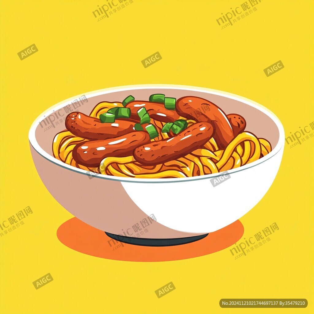 卤面插画