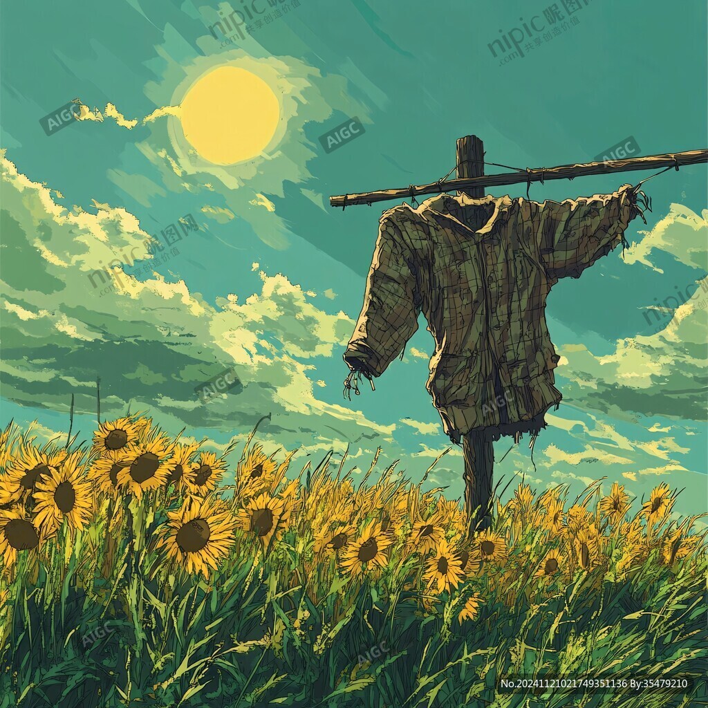 稻草人插画
