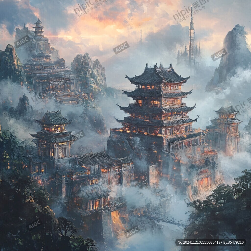 古风仙境天上宫阙