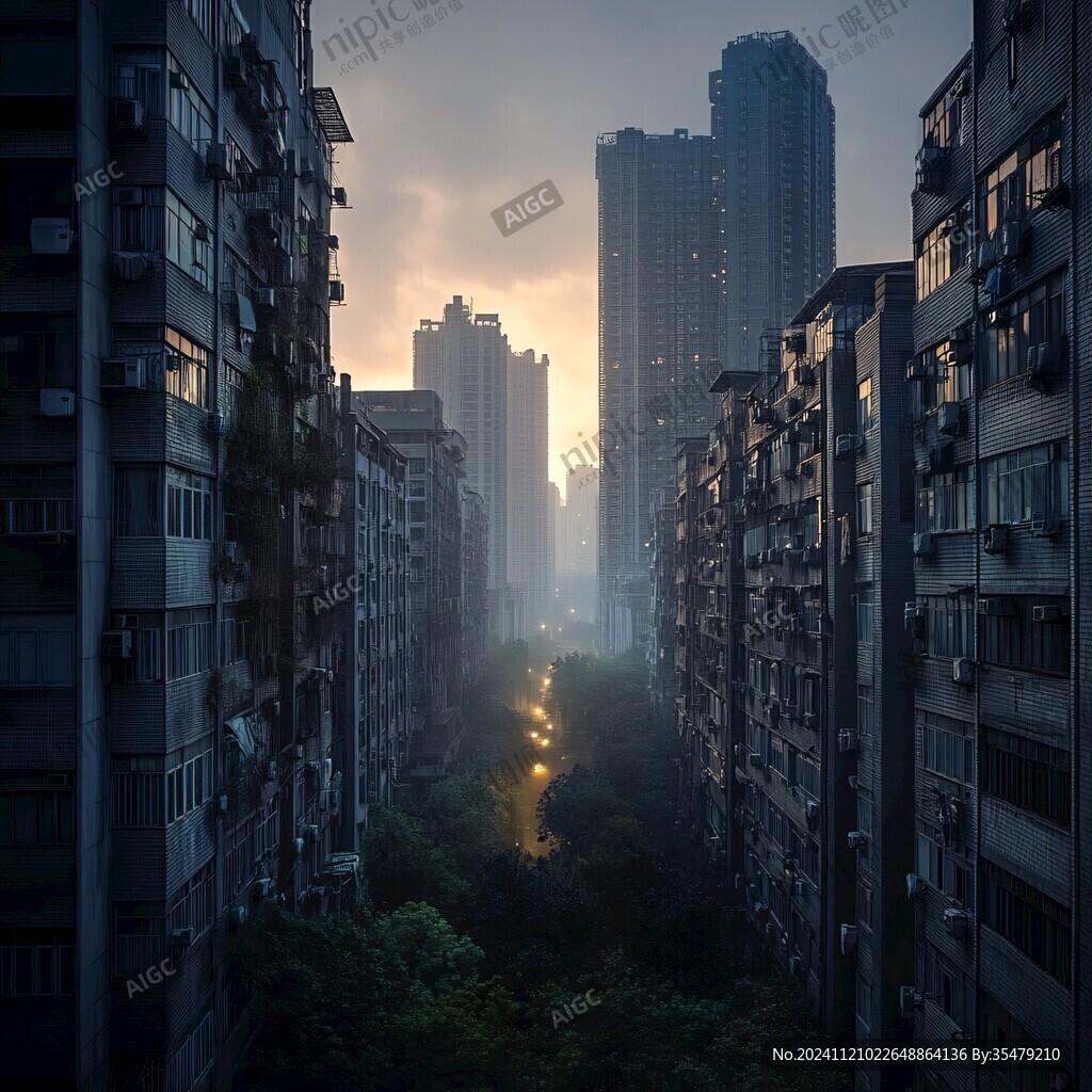 小区晨曦