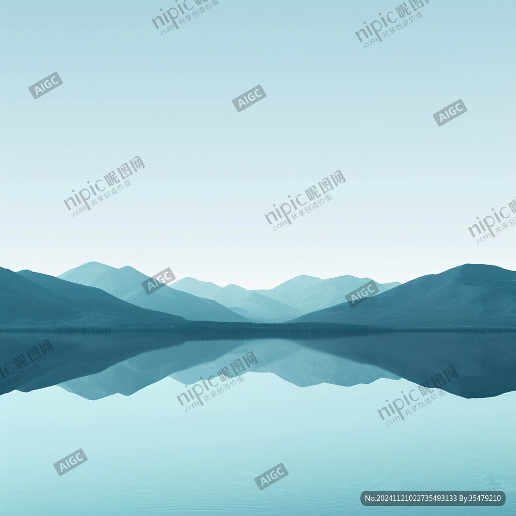 湖蓝色天蓝色背景